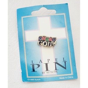 Vintage Collectible Lapel Pin - 1998 Autumn Enamel Child of God Religious